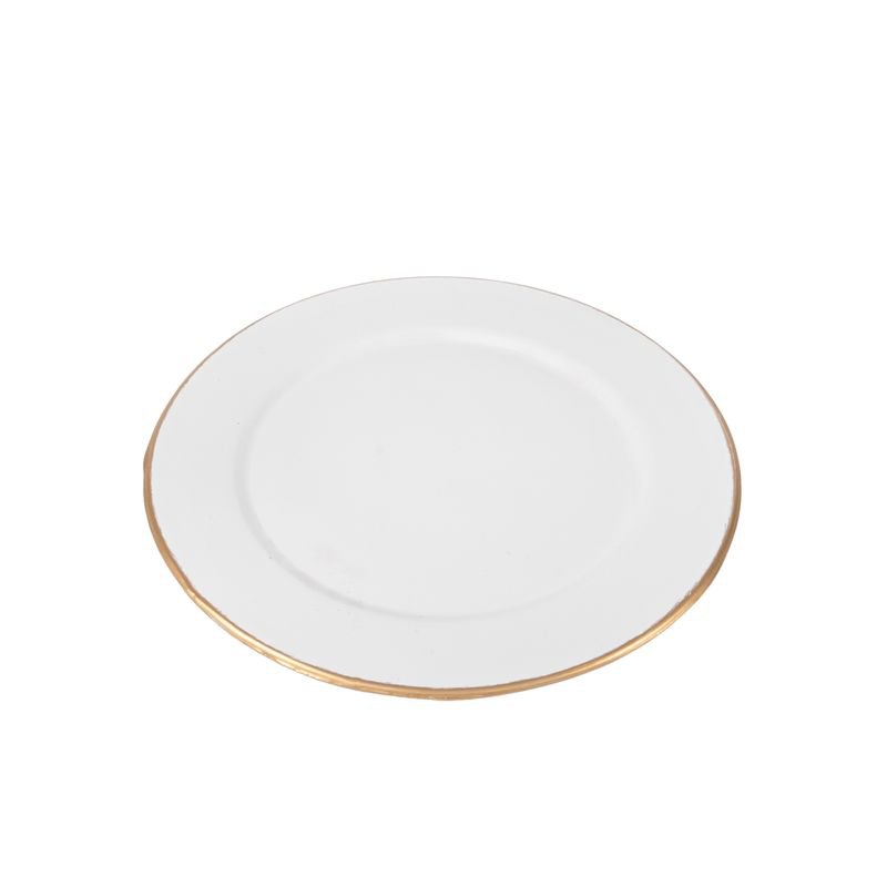 NATALE - PIATTO DECORATIVO CON BORDO ORO HH30512208