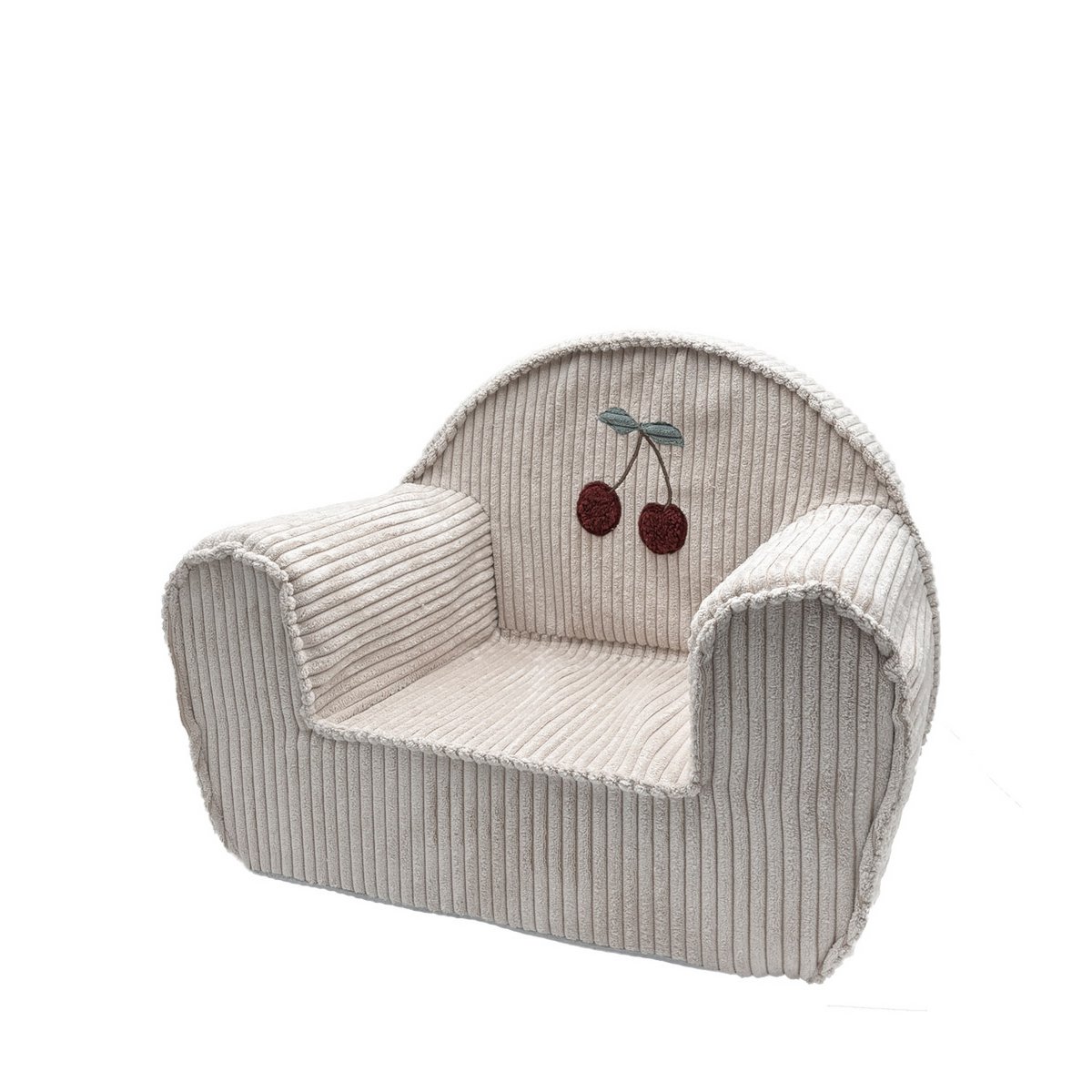 Corduroy toddler chair with cherry