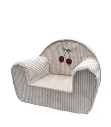 Corduroy toddler chair with cherry