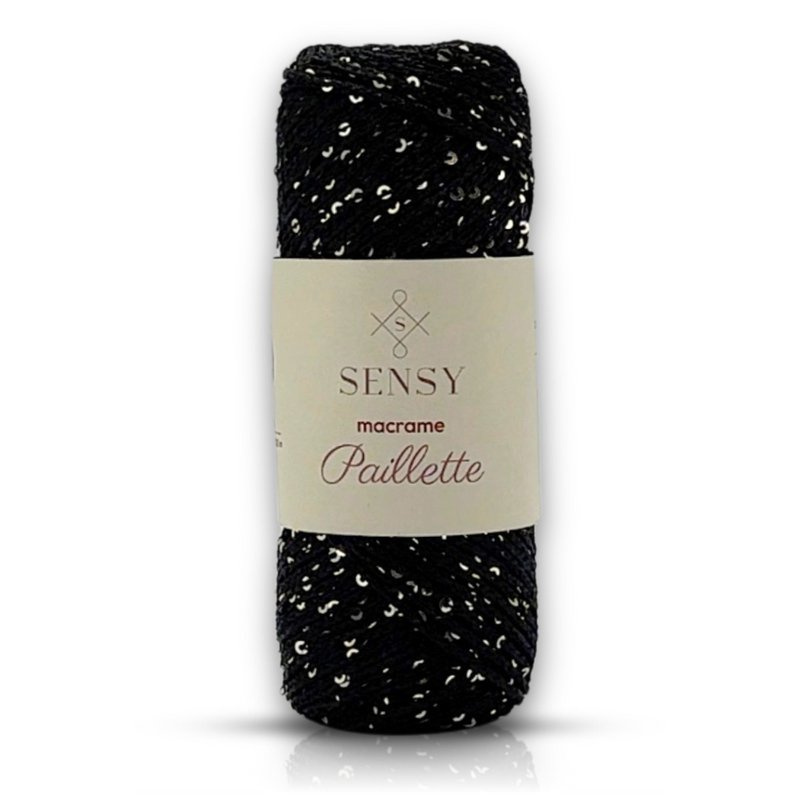 Sensy Paillette Macrame Cord - 109 Yards 100% polyester