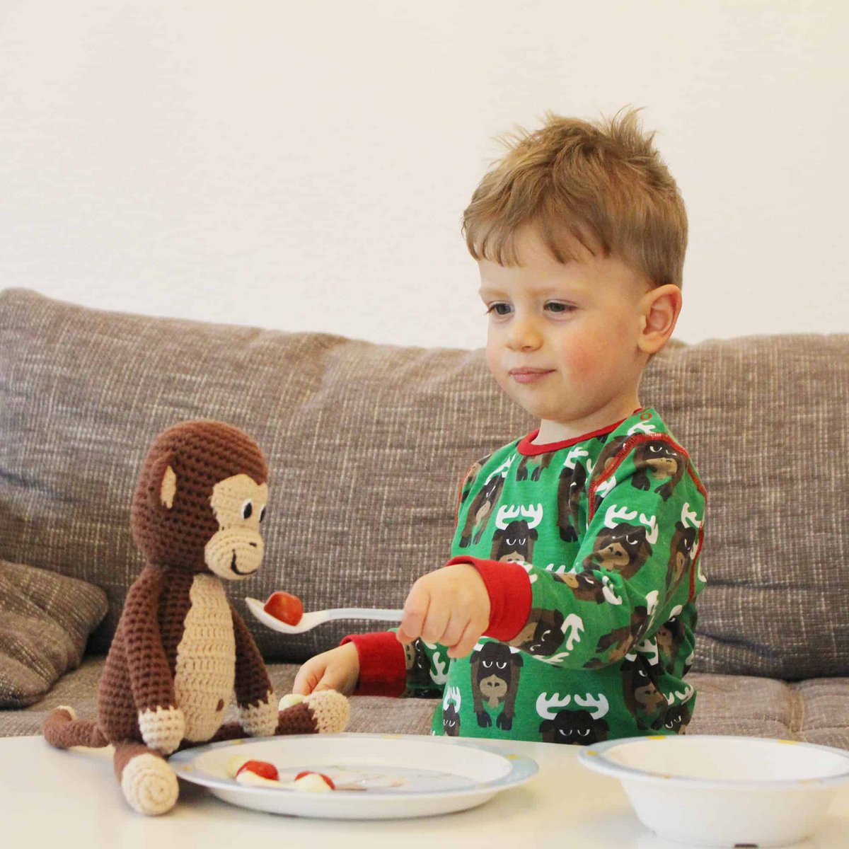 Kinder-Teller mit Äffchen CHARLIE