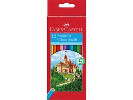 Colored pencils FC hexagonal in cardboard case of 12 pcs.