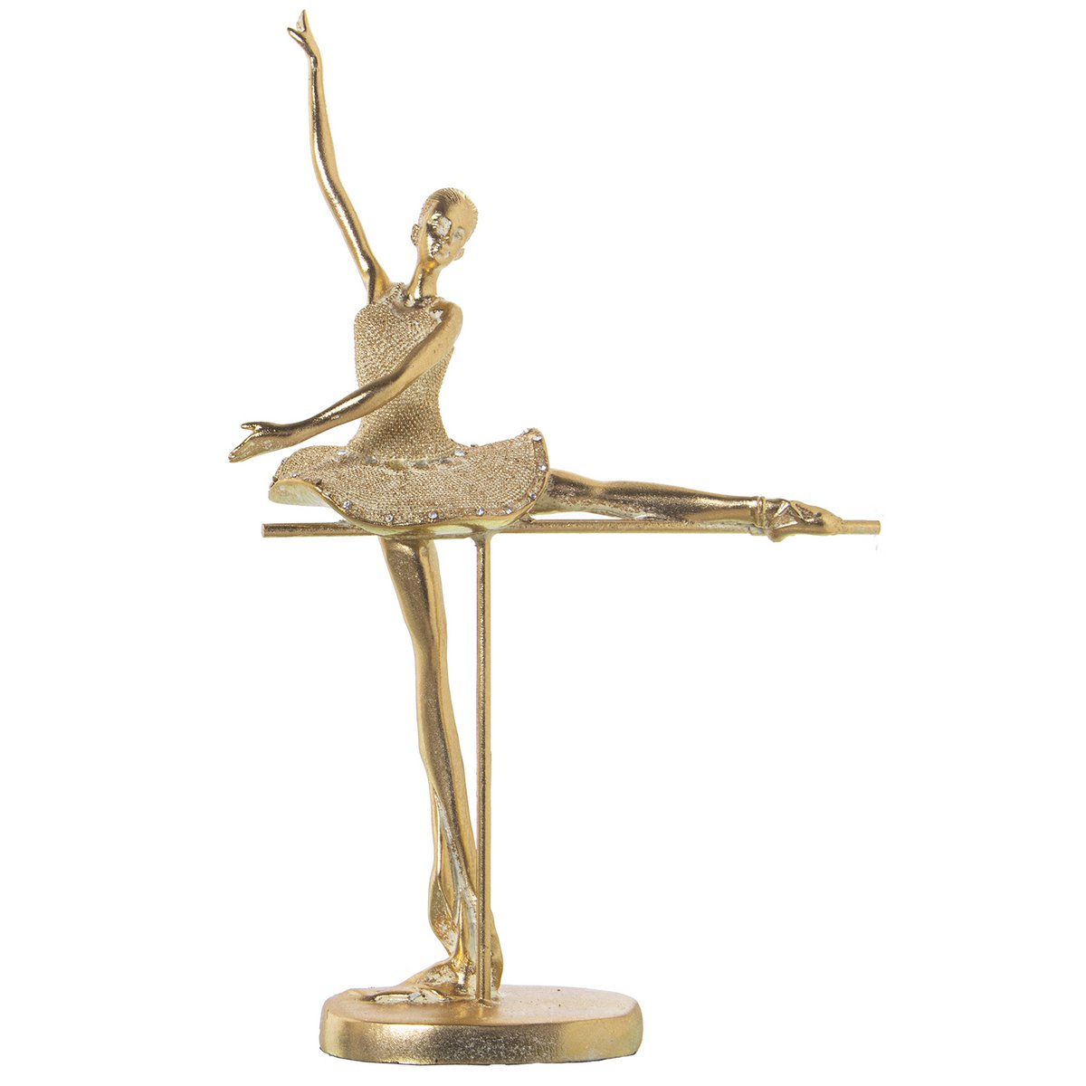 FIGURA ZŁOTA Tancerka 24X11X37CM ST49799