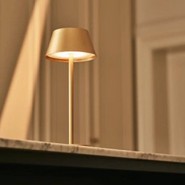 Milou Gold Rechargeable Table Lamp
