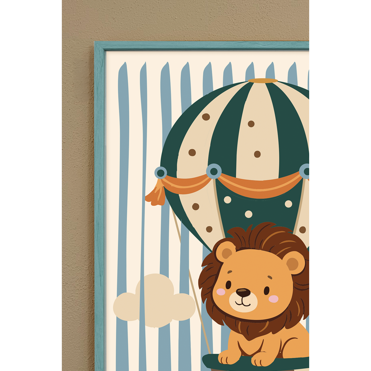 Póster habitación infantil - León Lola