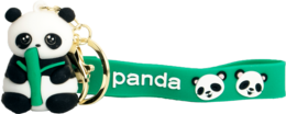 Edo Sleutelhanger Panda, 4.5x5cm, soft plastic, mix 12pcs