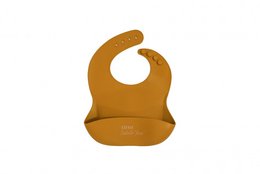 Silicone bib yellow 30x23 cm Little Isabelle Rose
