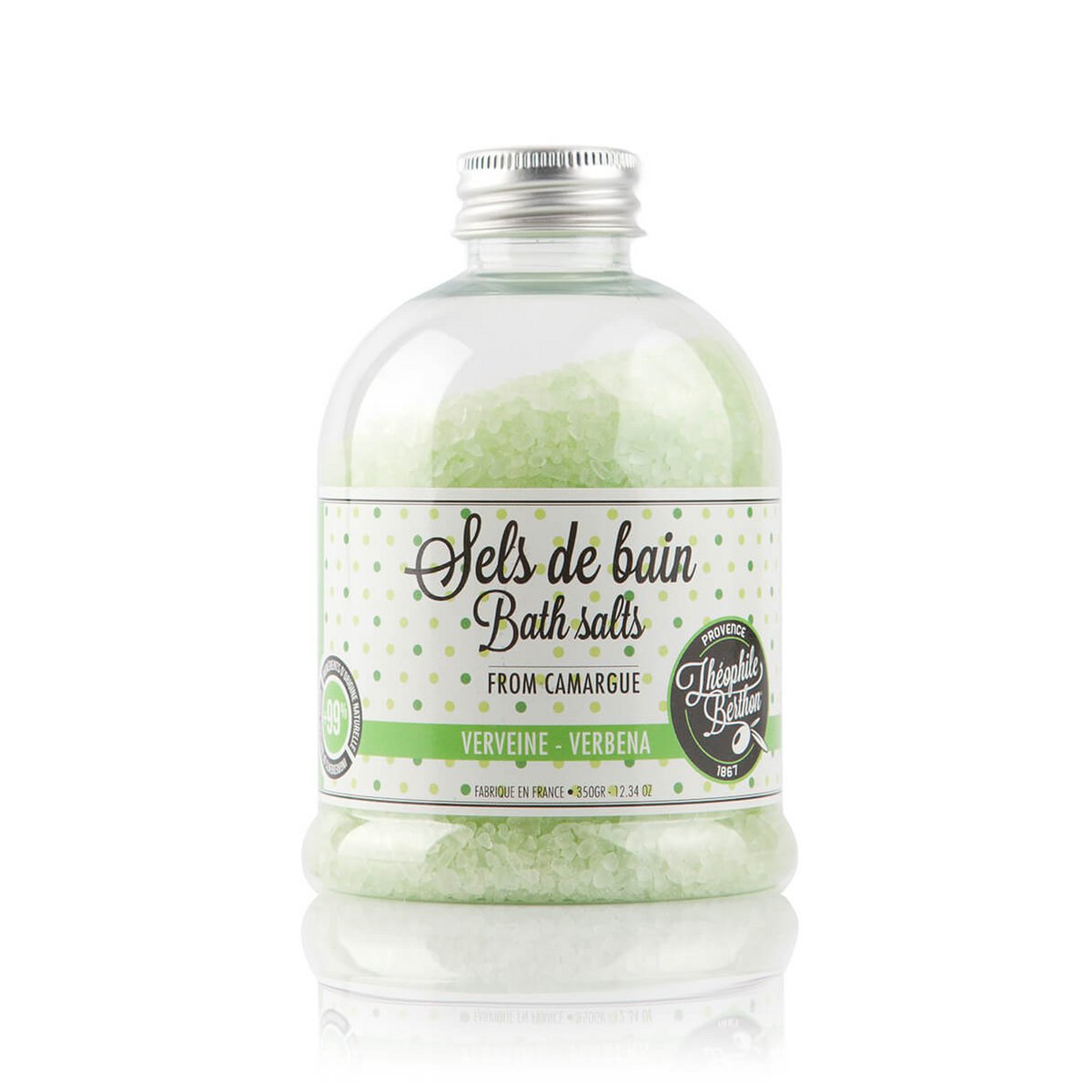 Sels de bain de Camargue. Parfum Verveine. 350g