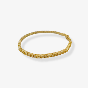 Grote Eindeloze Armband Geel