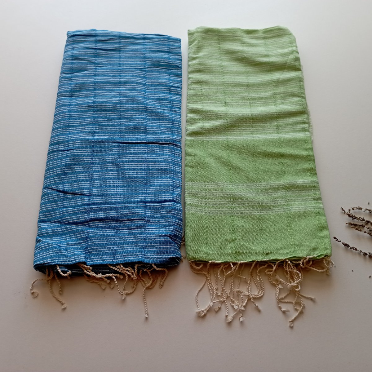 Turkse handdoek / Set van 2 stuks / Pestemal of Fouta / 100% katoen