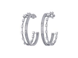 TIARA - DE STORE CROWN HOOPS - SILBER