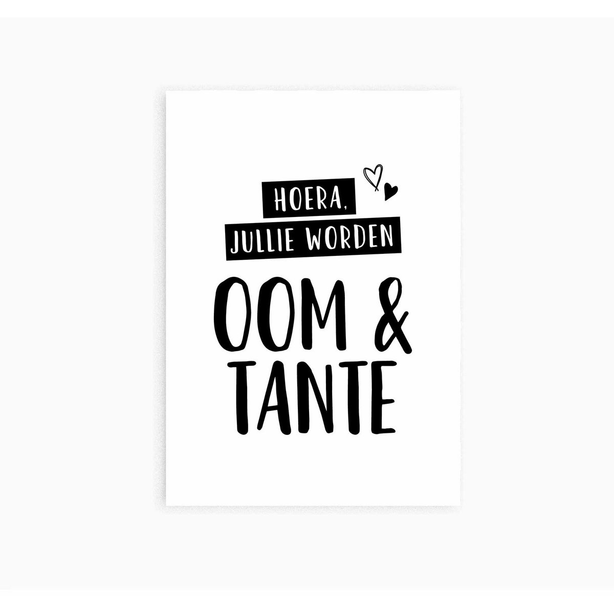 Postkarte || du wirst Onkel und Tante sein