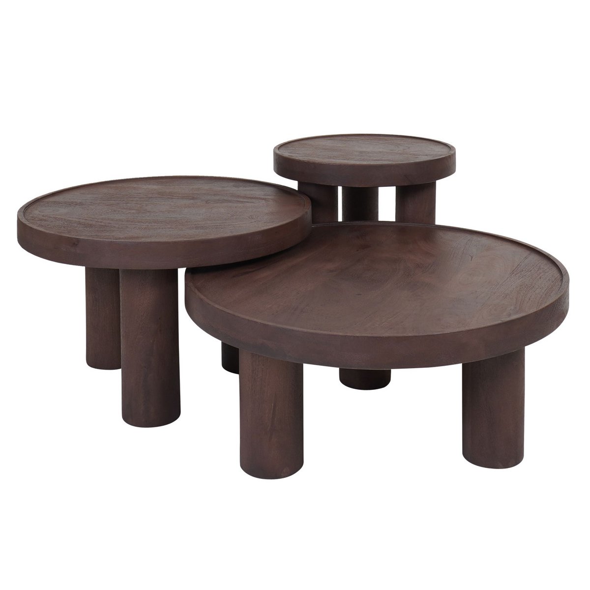 Tableuse TIAS Ø42 cm - Mangohout expresso
