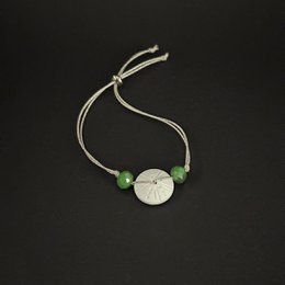 Faceted sea urchin aromatherapy bracelet