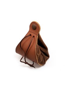 MÜNZGELDBÖRSE WILDLEDER - SCHWARZ / BRAUN - ST648