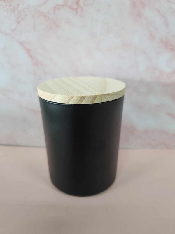 White Label Scented Candle Black