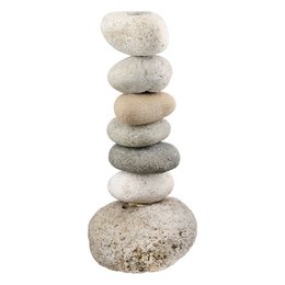 Lysestillestick Gray; Naturlige farver H. 22,5 cm, Ve 4