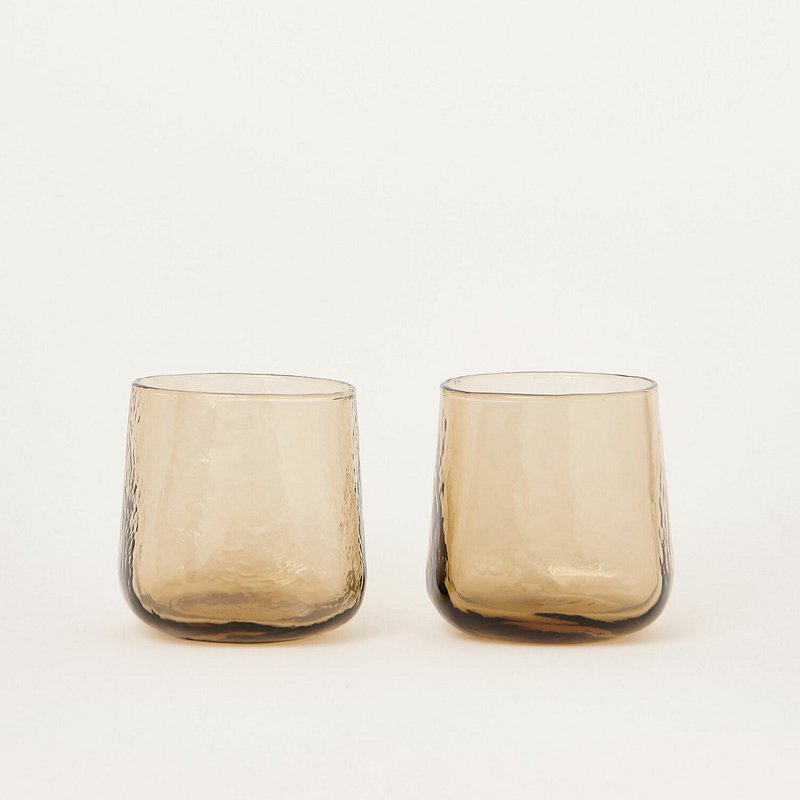 Similan Beker Kastanje (Set van 2)