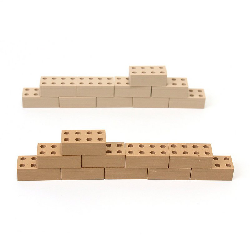 Blocs de construction - 10 pièces (choix de 3 combinaisons de couleurs)