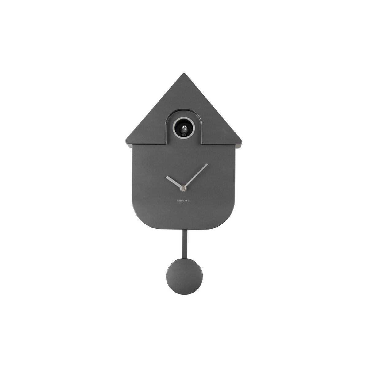 Orologio da parete moderno a cucù metallizzato