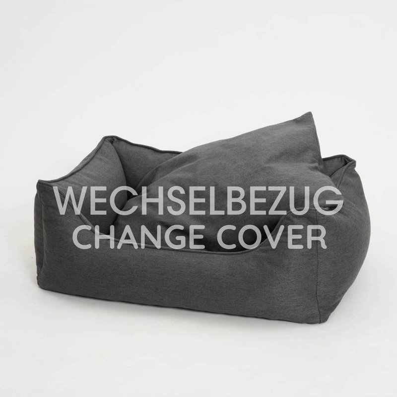 Wechselbezug Hundebett Box Bett Ono graphit