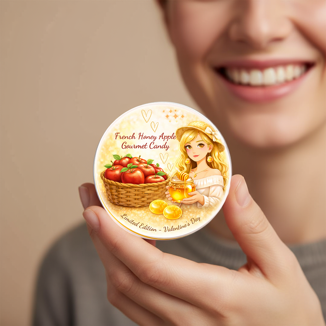Handgemachte Süßigkeiten | Honig-Apfel-Geschmack | 45g | LIEBE EDITION