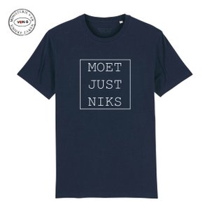 T-shirt unisex - Navy - Moet Just Niks