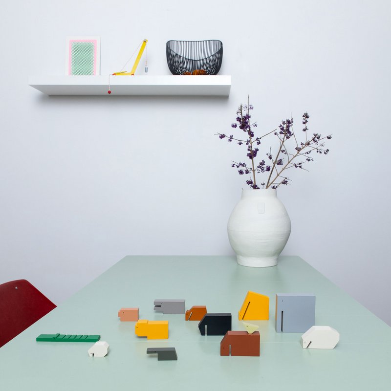 Floris Hovers Animaux en bois - couleur