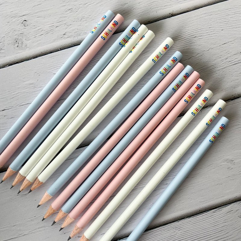Potlood “Schoolkind” – wit – cadeau voor schoolinschrijving