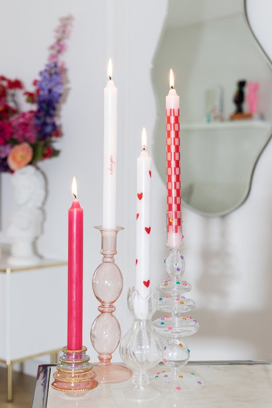 Print Dinner candles - Set of 4 - Perfect Match