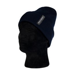 RB5005CX | Unisex Cap in Tubular Stockinette Knit CIMONE Wool Blend Made in Italy. Midnight Blue color. One size