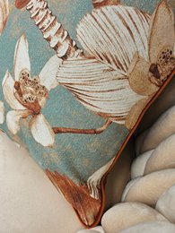 Pillowcase 45x45cm, 90% cotton, 10% linen | Terra Flora