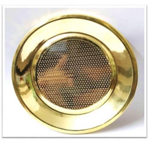 COUVERCLE EN LAITON AVEC FILET FINITION LAITON 11,5 cm