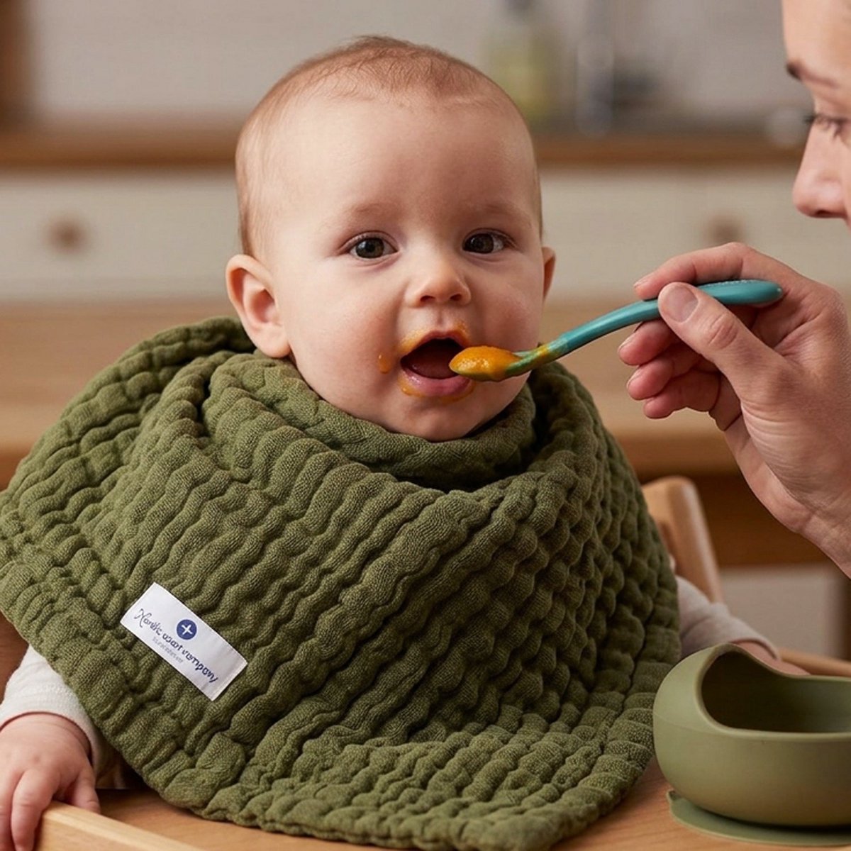 Olive 4 in 1 Muslin Baby Blanket
