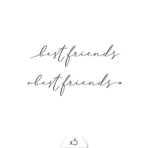 Tijdelijke tattoo: Bestfriends