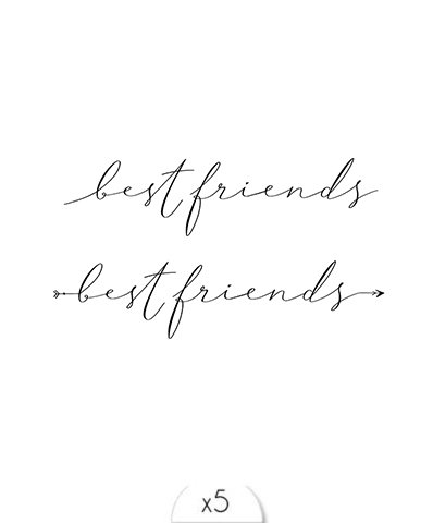 Temporary tattoo: Bestfriends