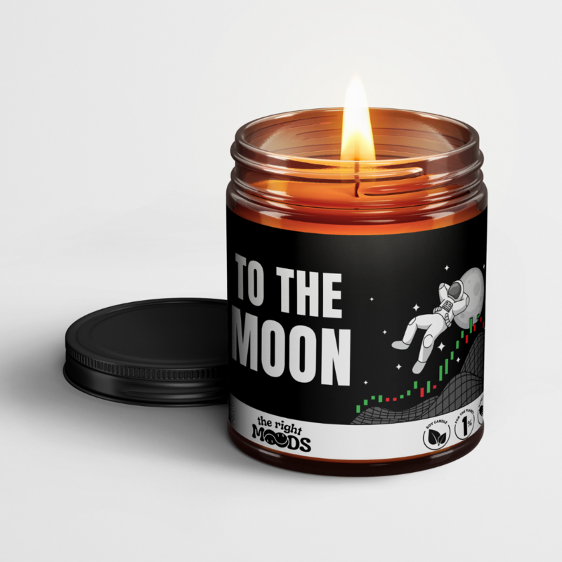 Lustige Geschenkkerzen – CRYPTO MOOD – duftendes handgemachtes Sojawachs