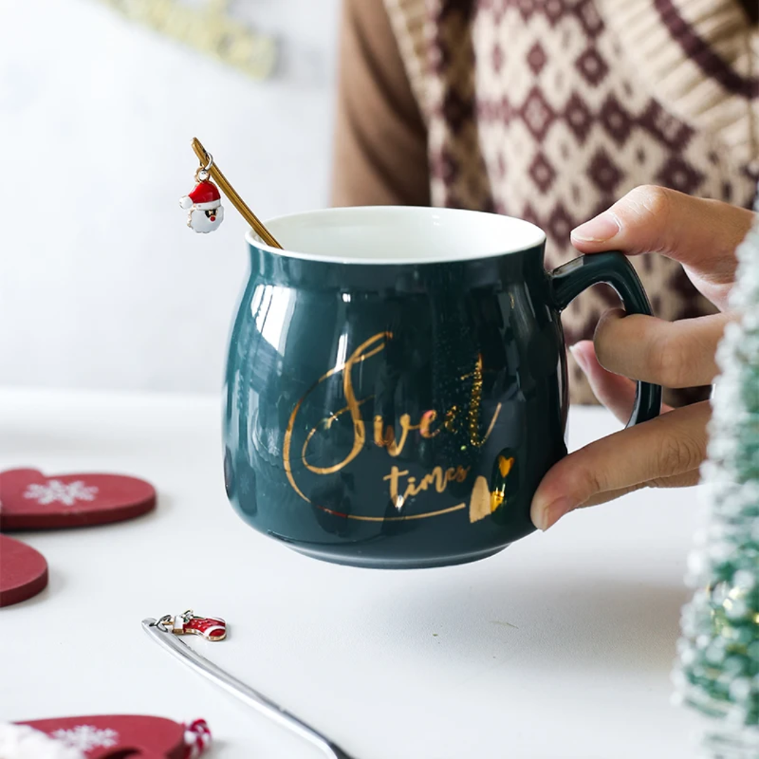 Löffel mit Weihnachtsdekoration - Silber oder Gold - 6 Modelle