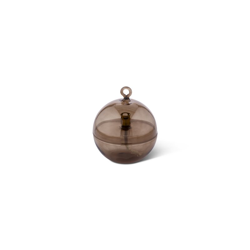 Olielamp Round cover champagne brass M