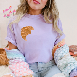 T-shirt Croissant Pasticceria - COTONE ORGANICO Simpatico regalo per maglietta croissant