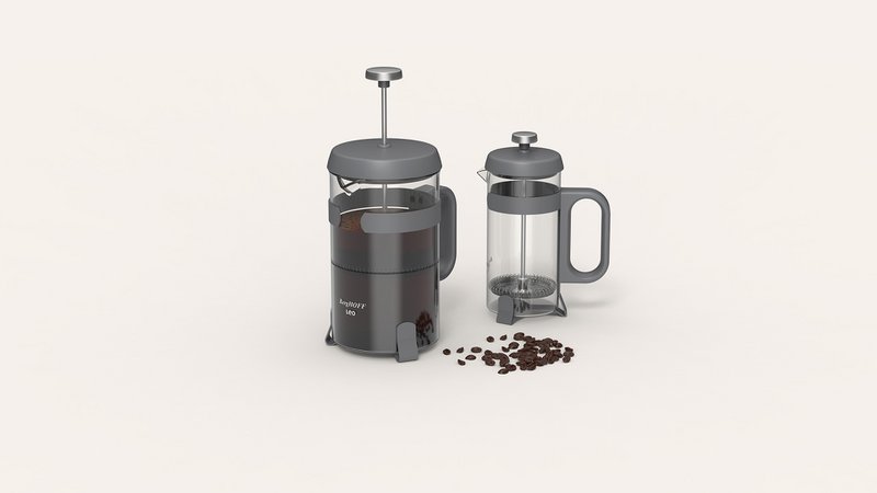 Leo -Kaffee und Theeper Anthrazit 0,35 l
