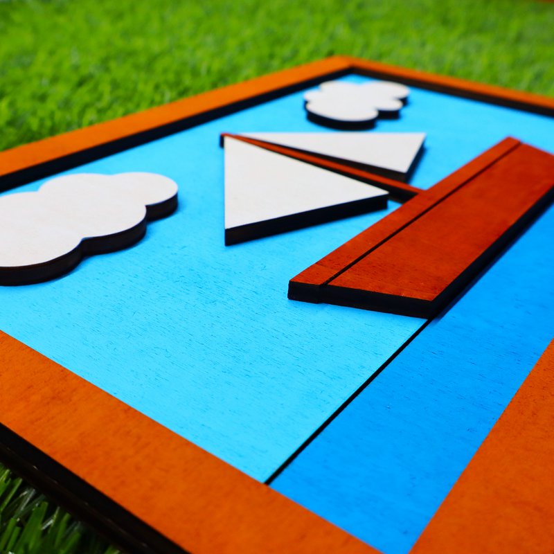 3D-Simpsons-Boot-Wandrahmen aus Holz, Simpsons-Couch-Wohnzimmer, Nerd- und Geek-Geschenk, Einweihungsparty, Wanddekoration, Geschenk für Fan, Heimdekoration