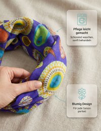 Sunsa set de 3 bufandas de lazo, bufanda de lazo para mujer, pañuelo redondo hecho de 100% algodón, bufanda de tubo para ella, bufanda redonda para verano/primavera/otoño
