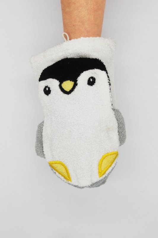BIO washcloth penguin large