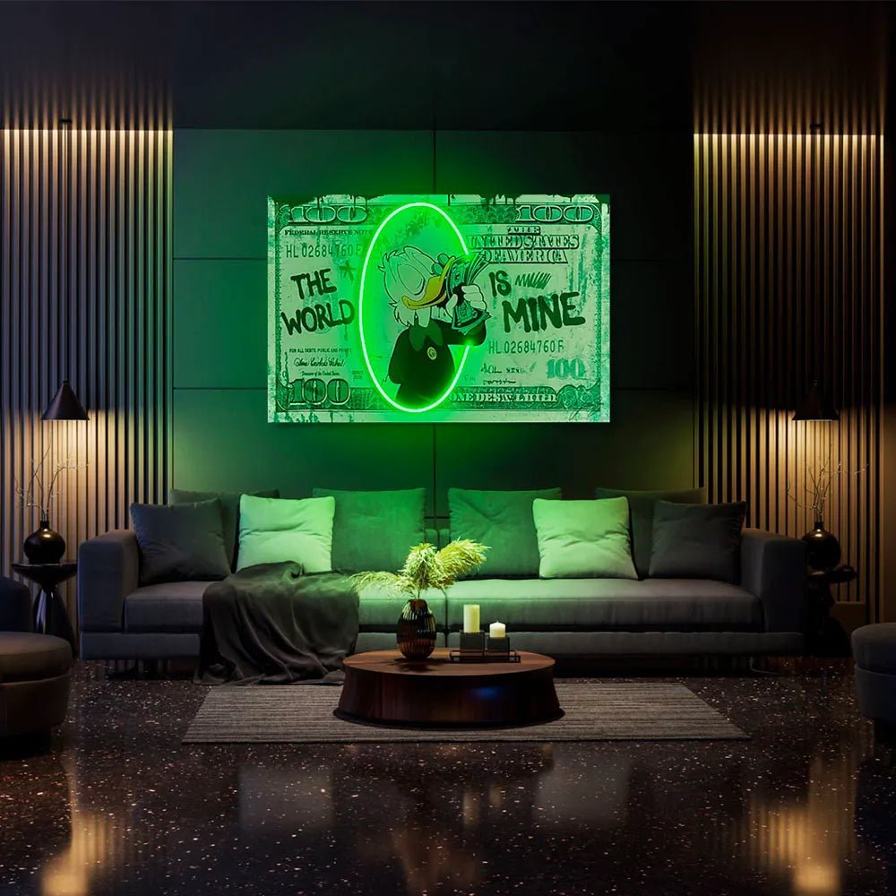 Paperoni Dollar | Arte della parete a LED
