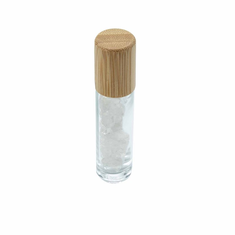 Gemstone Essential Oil Roller Bottle - Rock Quartz