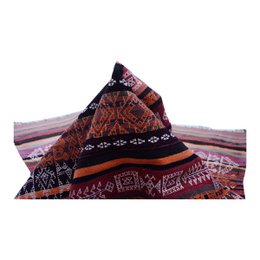 Baluch Soumak Mexicaans rood vintage vloerkleed