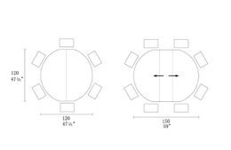 Liberty extendable round table