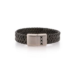 Læderarmbånd Sort | Amsterdam XXX