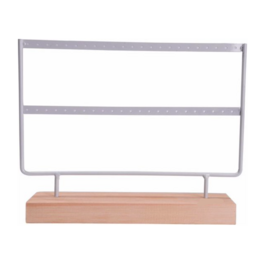 Earrings rack white
